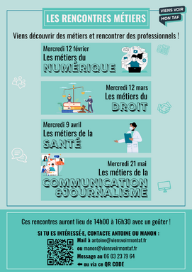 affiche rencontres métiers